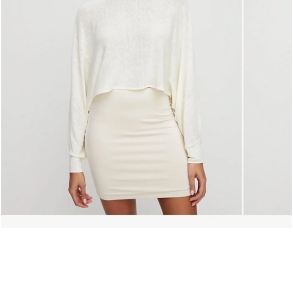 Aritzia Wilfred Free Cream Stretch Mini Skirt (XXS) - Picture 6 of 6